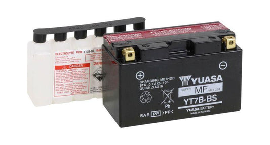 YUASA YT7B-BS - inkl acid pack