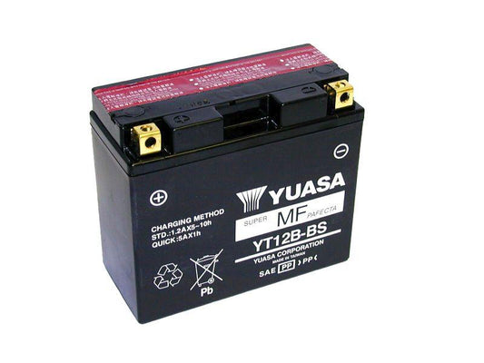 YUASA YT12B-BS AGM - Open with acid pack
