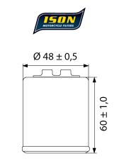 ISON 183- Oljefilter