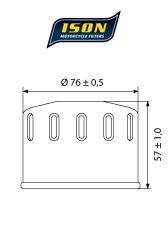 ISON 160 - Oljefilter
