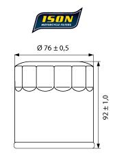 ISON 170B - Oljefilter
